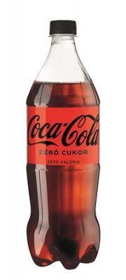 Üdítőital szénsavas, 1 l, COCA COLA "Coca Cola Zero"