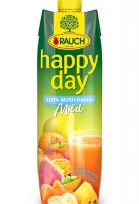 Gyümölcslé, 100%, 1l, RAUCH "Happy day", multivitamin mild